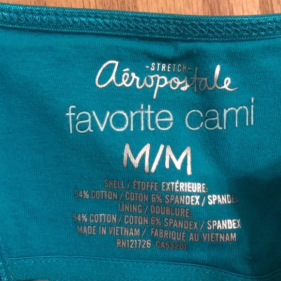 Aeropostale turquoise spaghetti strap tank top - Picture 3 of 4